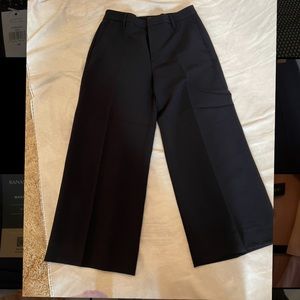 Banana Republic Wide Leg Crop Navy Pant